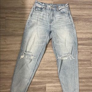 American eagle baggy mom jeans highrise